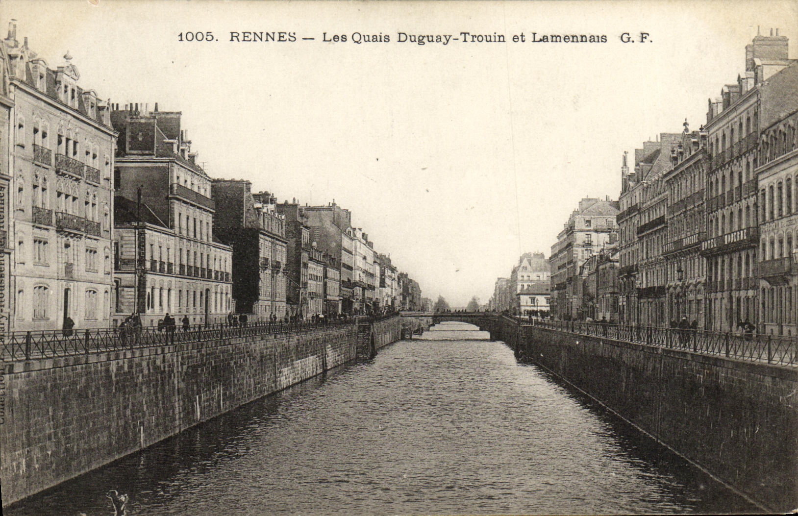 Rennes — Les Quais Duguay-Trouin et Lamennais — G.F. n°1005