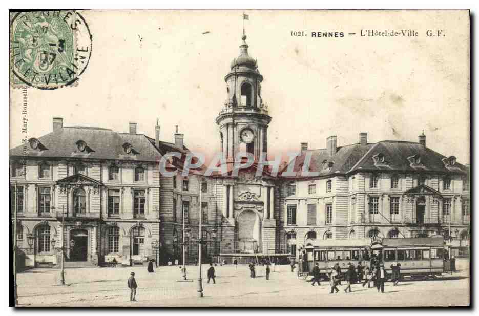 Rennes — L'Hôtel-de-Ville — G.F. — n° 1021