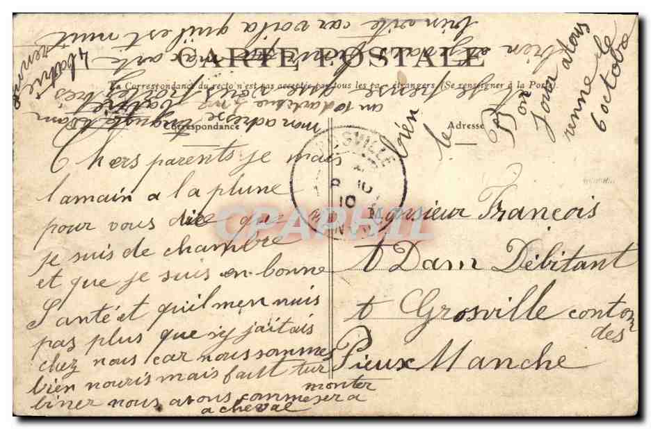Cartolina d'epoca Rennes Entrata di Sisovath Grande festa diplomatica Soldati Il corteo ufficiale preceduto da pompieri a cavallo TOP — Verso