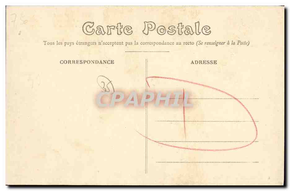 Le Château Branlant au Pont St-Martin dite Maison de Cadet-Roussel — Rennes — E. Mary Roussellberg, édit. Rennes — Verso