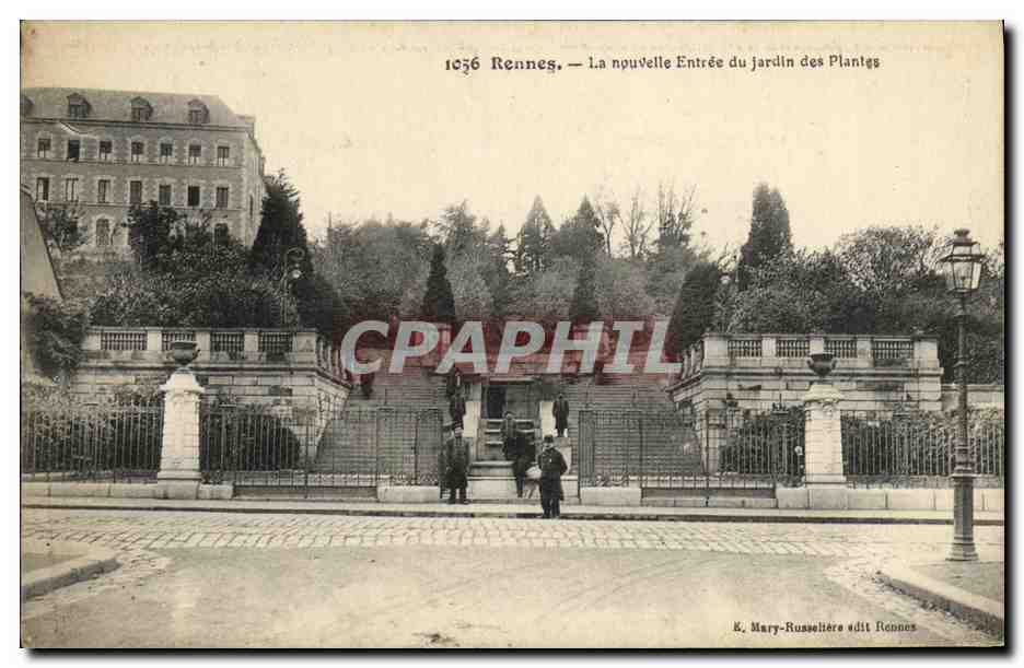 Rennes — La nouvelle Entrée du jardin des Plantes — K. Mary-Russelière édit Rennes