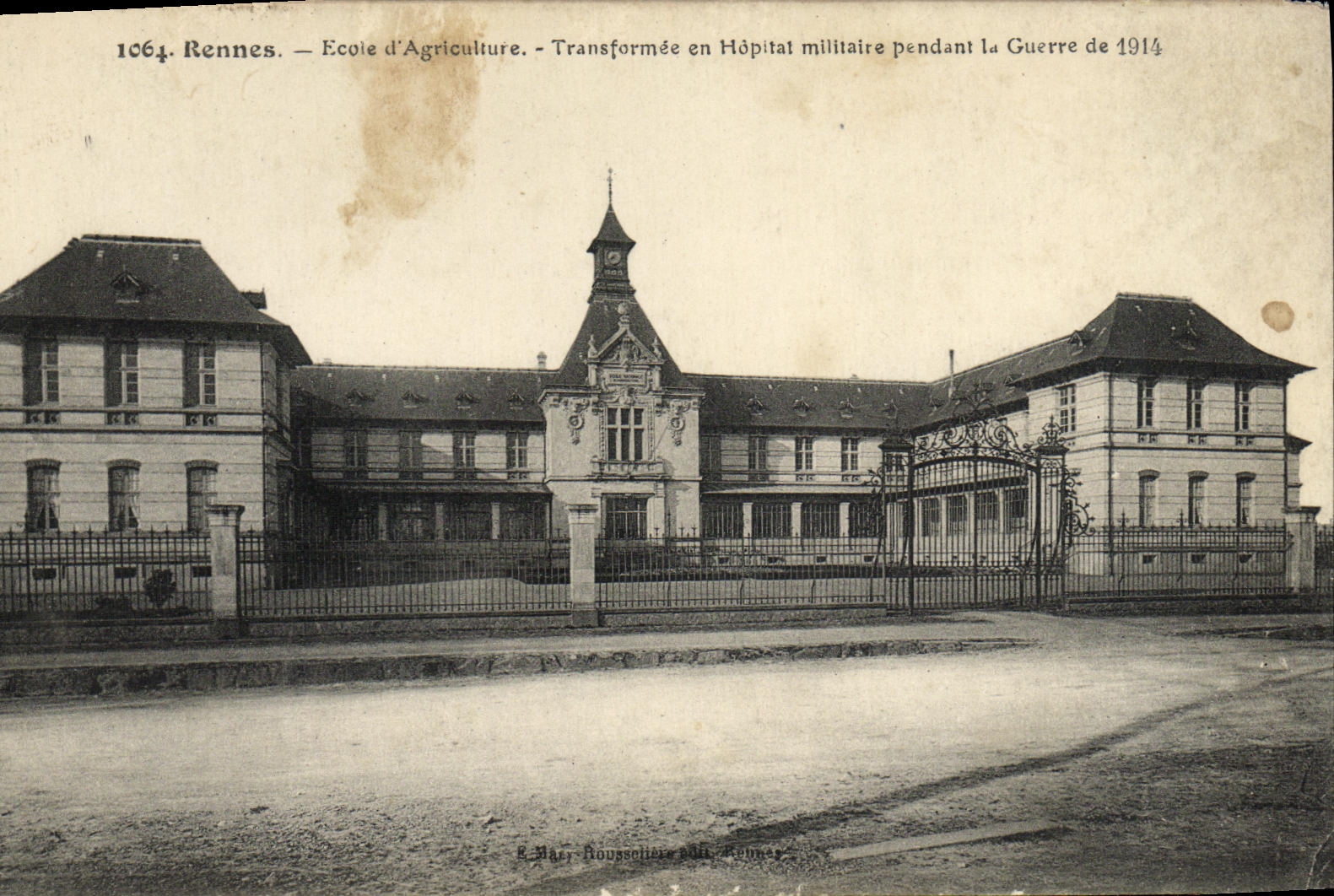 CPA Rennes Ecole D Agriculture Transformee en hopital militaire pendant la guerre de 1914 