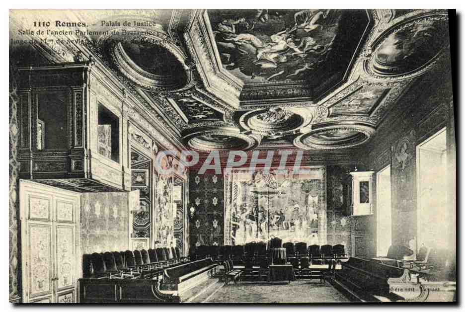 Rennes — Palais de Justice — Salle de l'ancien Parlement de Bretagne
