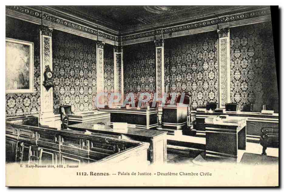 CPA Rennes Palais de Justice Deuxieme chambre civile