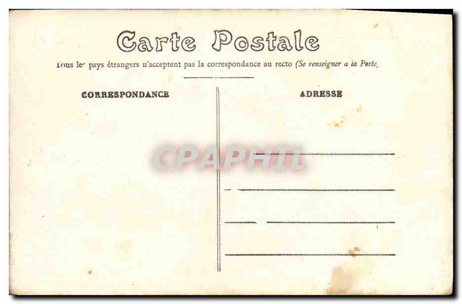 CPA Rennes Au Thabor La grande allee du jardin francais et le CEdre du liban  — Rückseite