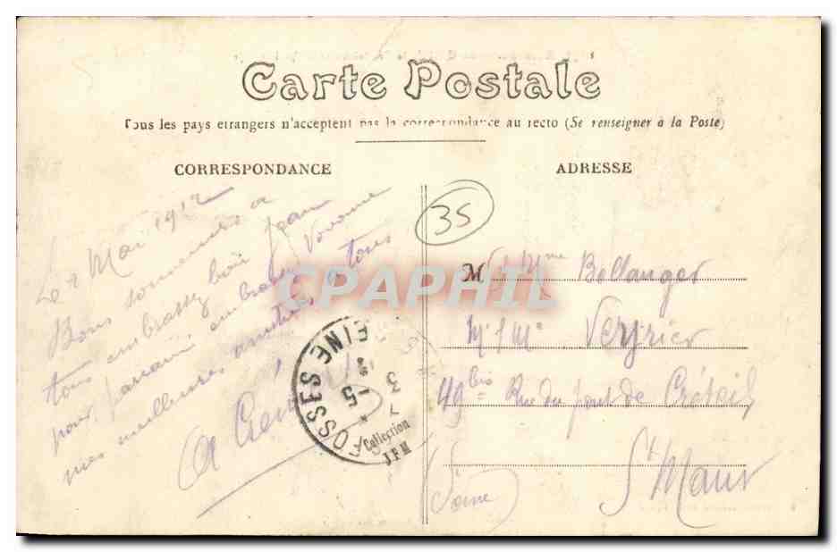 Rennes — Le Quai de la Prévalaye et le Quai St-Cyr — Hary-Rousselière, édit. Rennes — Reverso