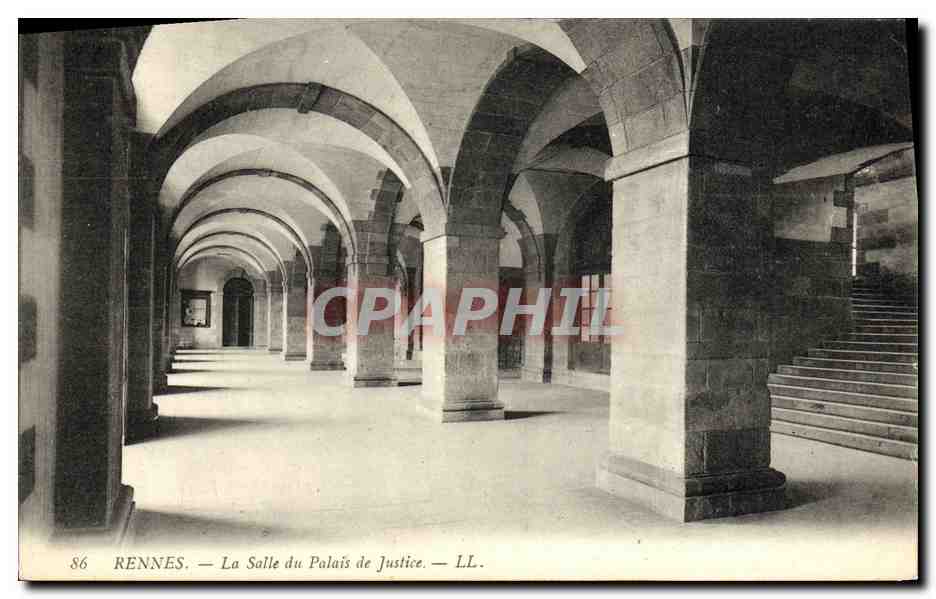 CPA Rennes La Salle du Palais de Justice