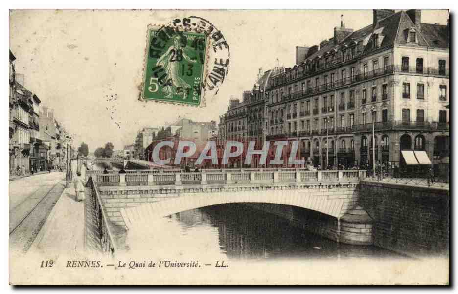 CPA Rennes Le Quai de L Universite