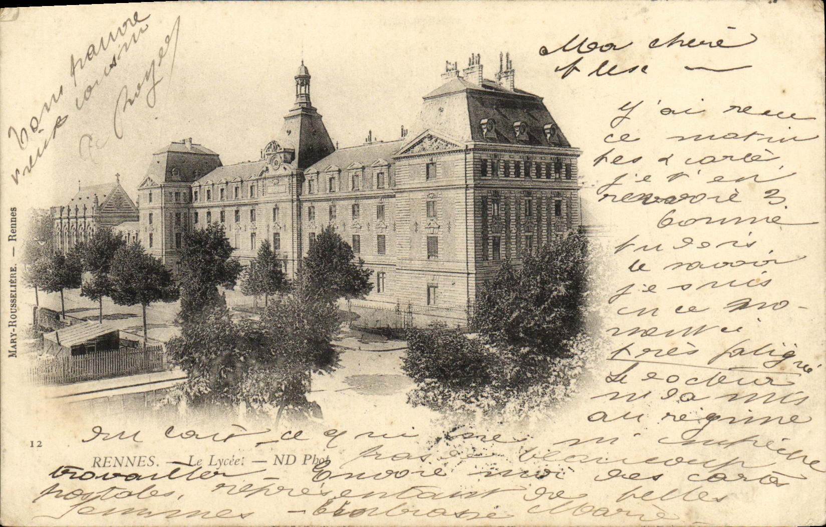 CPA Rennes Le Lycee