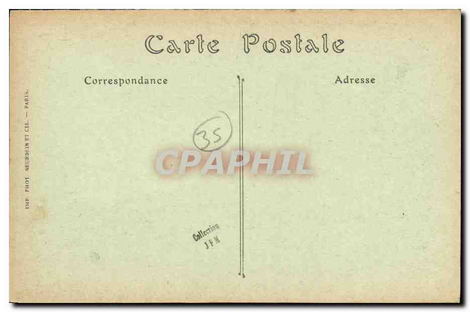 CPA Rennes Le Mail et la Place de la Mission — Rückseite