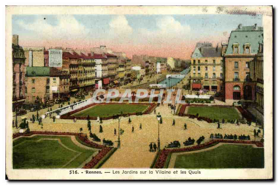 Rennes — Les Jardins sur la Vilaine et les Quais — Graphphil 516