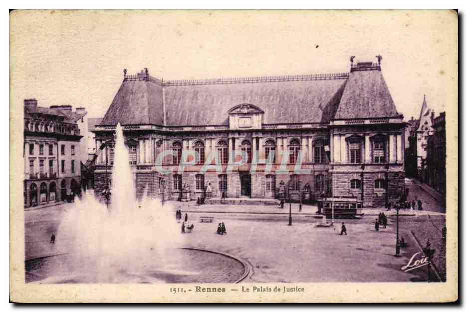 CPA Rennes Le Palais De Justice