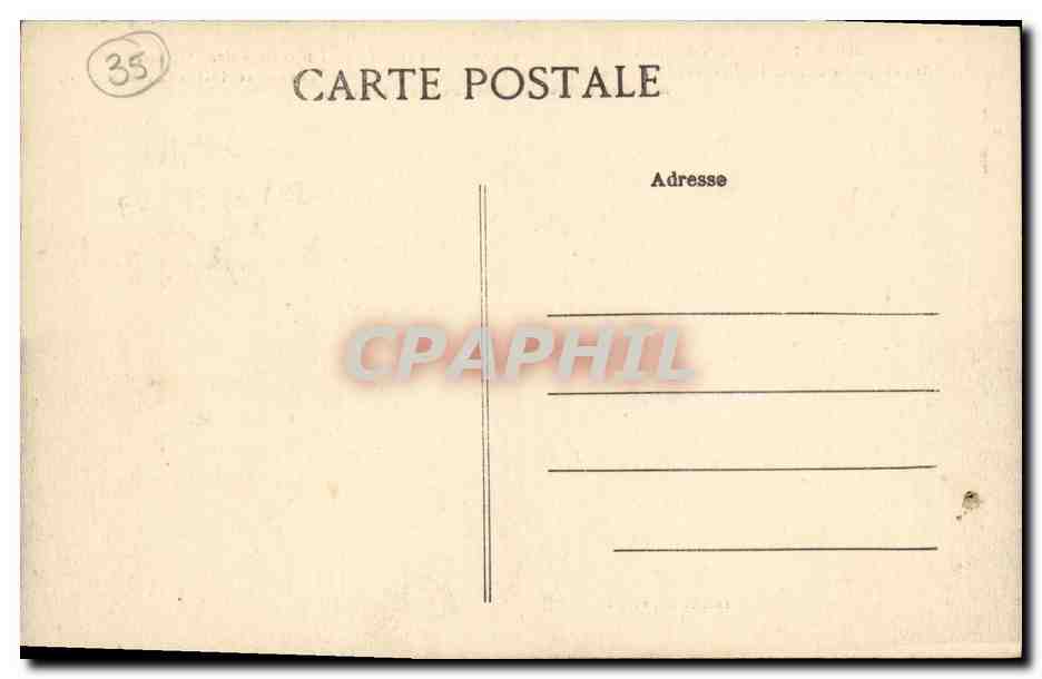 CPA Rennes Confluent de l Ille et de la villaine Place de la mission et gare des tramways — Rückseite