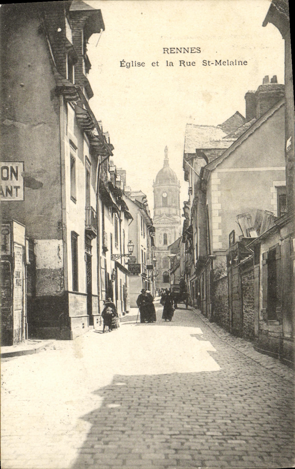 Rennes — Église et la Rue St-Melaine — LAGHIFTE