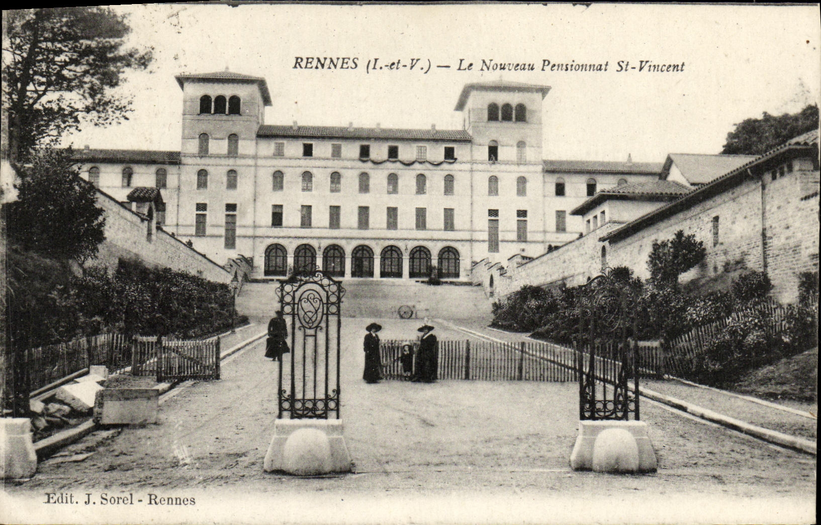 Rennes (I.-et-V.) — Le Nouveau Pensionnat St-Vincent — Edit. J. Sorel - Rennes