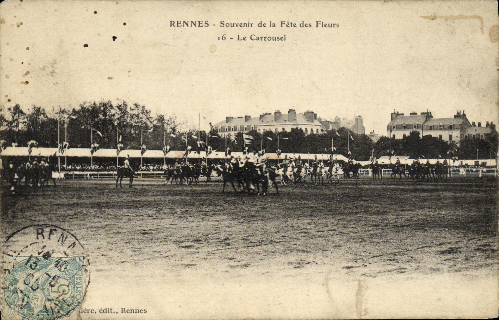 Rennes - Recuerdo de la Fiesta de las Flores - El Carrousel