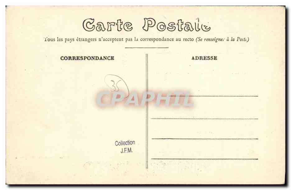 Guerra Europea 1914 - Rennes — Sala delle Feste del Cercle Paul-Bert trasformata in ospedale militare complementare — Editore E. Mary-Rousselière, Rennes, n° 18 — Verso