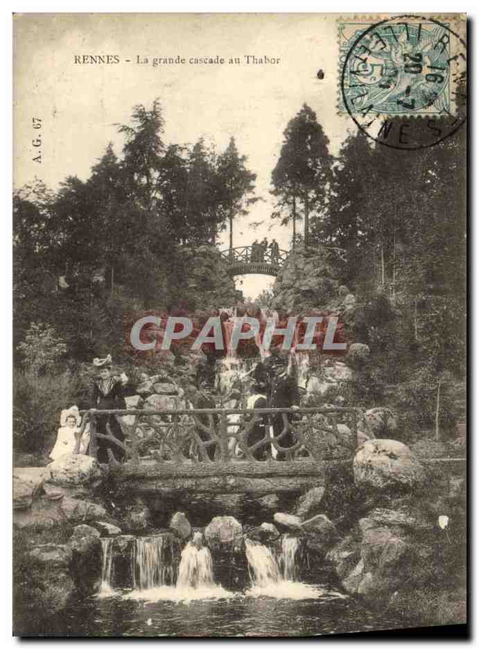 Rennes - La grande cascade au Thabor — A.G. 67