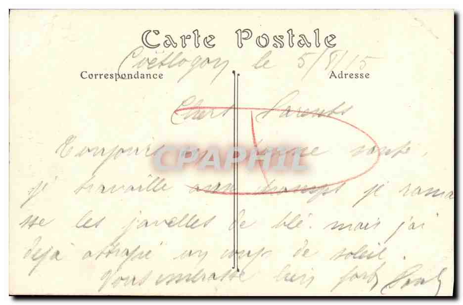 CPA Rennes Monument eleve a la memoire des enfants d Ile et Vilaine morts en 1870 Militaria — Rückseite