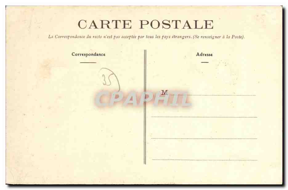 Rennes — La rue Duguesclin et l'Église St-Sauveur — E. Mary-Rousselière, édit., Rennes — Verso