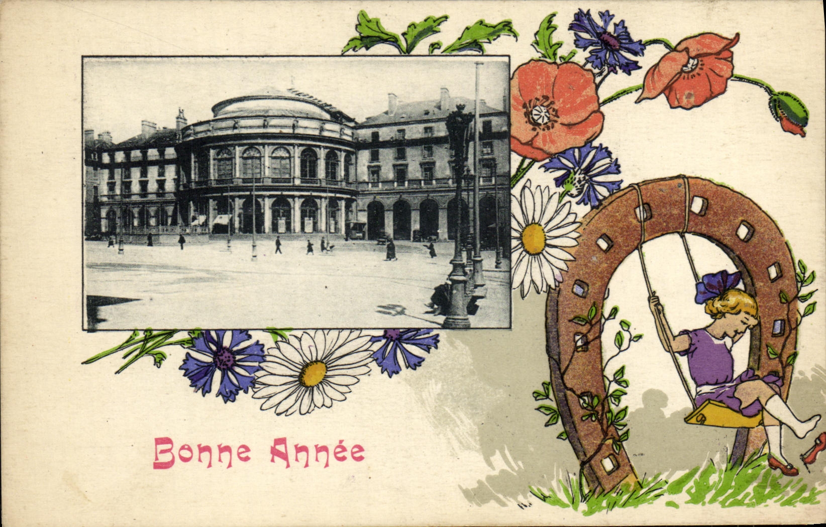 Place de la République — Paris — Carte postale de vœux
