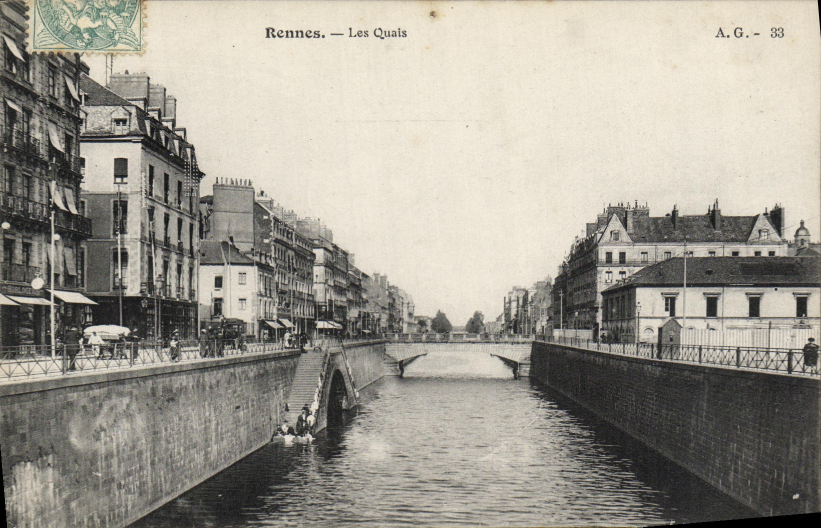 Rennes — Les Quais — A.G. - 33 - Anverso
