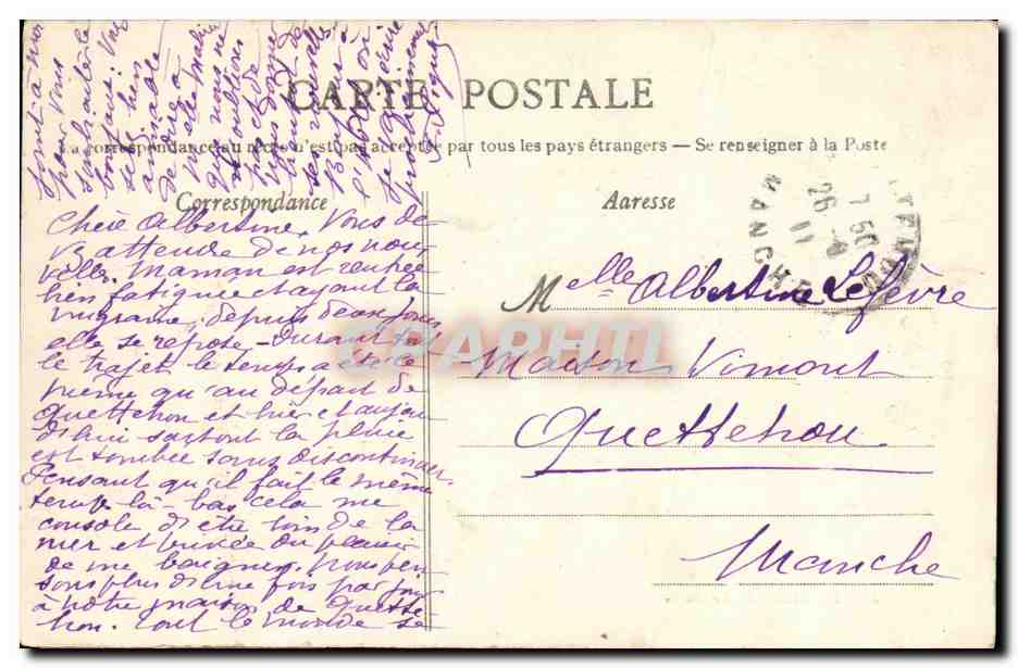 CPA Rennes Le Musee — Rückseite