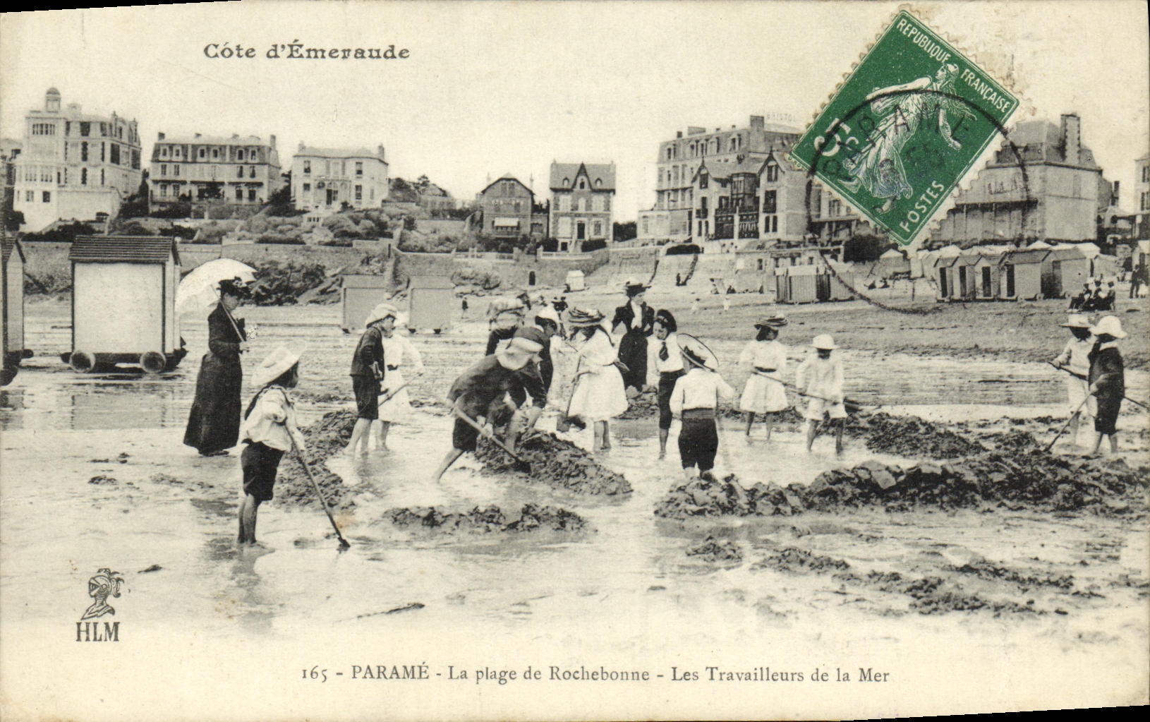 Côte d'Émeraude - La plage de Rochebonne - Les Travailleurs de la Mer — HLM 165