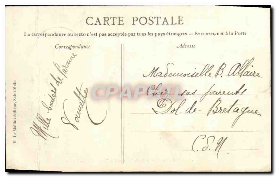 Côte d'Émeraude - La plage de Rochebonne - Les Travailleurs de la Mer — HLM 165 — Reverso