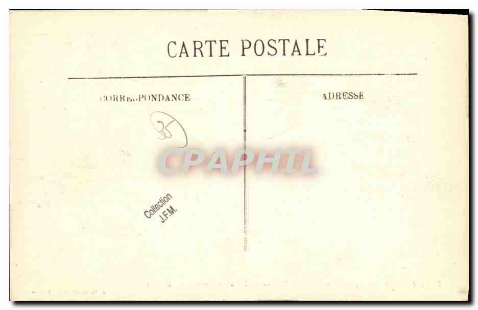 CPA La Bretagne Romille Chateau de Perronnay — Rückseite