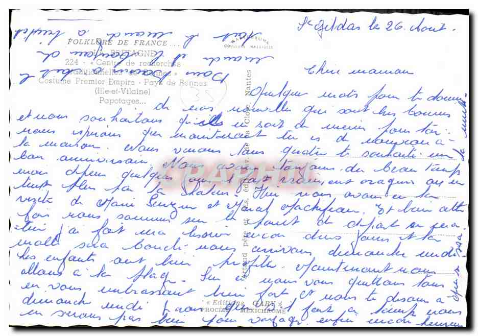 Deux femmes en costume traditionnel breton - Pays de Rennes - Gaby — Reverso