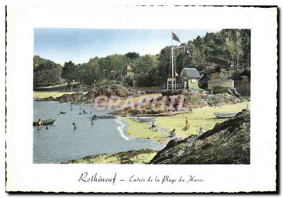 CPM Rotheneuf Entree de la plage du Havre 