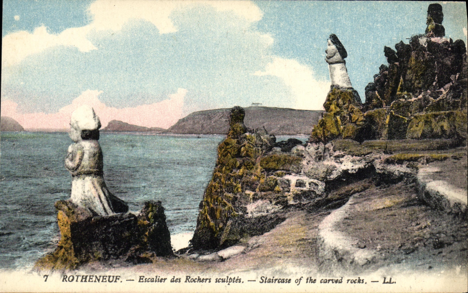 Rotheneuf — Escalier des Rochers sculptés — LL.