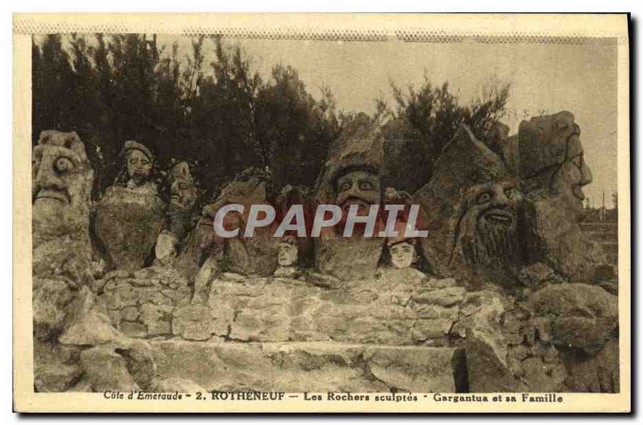 Côte d'Emeraude - 2. ROTHÈNEUF — Die gemeißelten Felsen - Gargantua und seine Familie