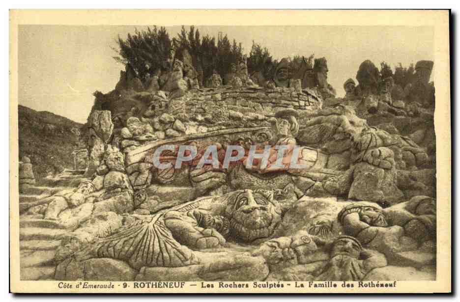 Côte d'Émeraude - ROTHÉNEUF — Les Rochers Sculptés — La Famille des Rothénouf