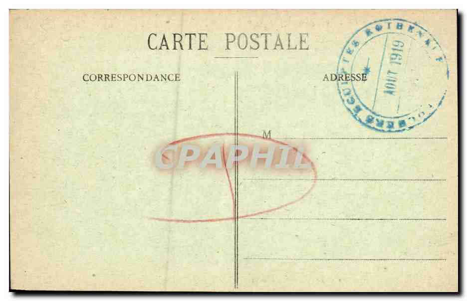 Rothéneuf — Un angolo dei Rochers scolpiti — Edizione Guérin, St-Malo (I. et V.) — Verso