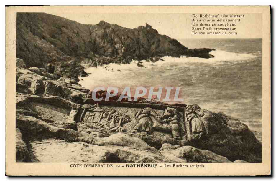 CPA Rotheneuf Les rochers sculptes