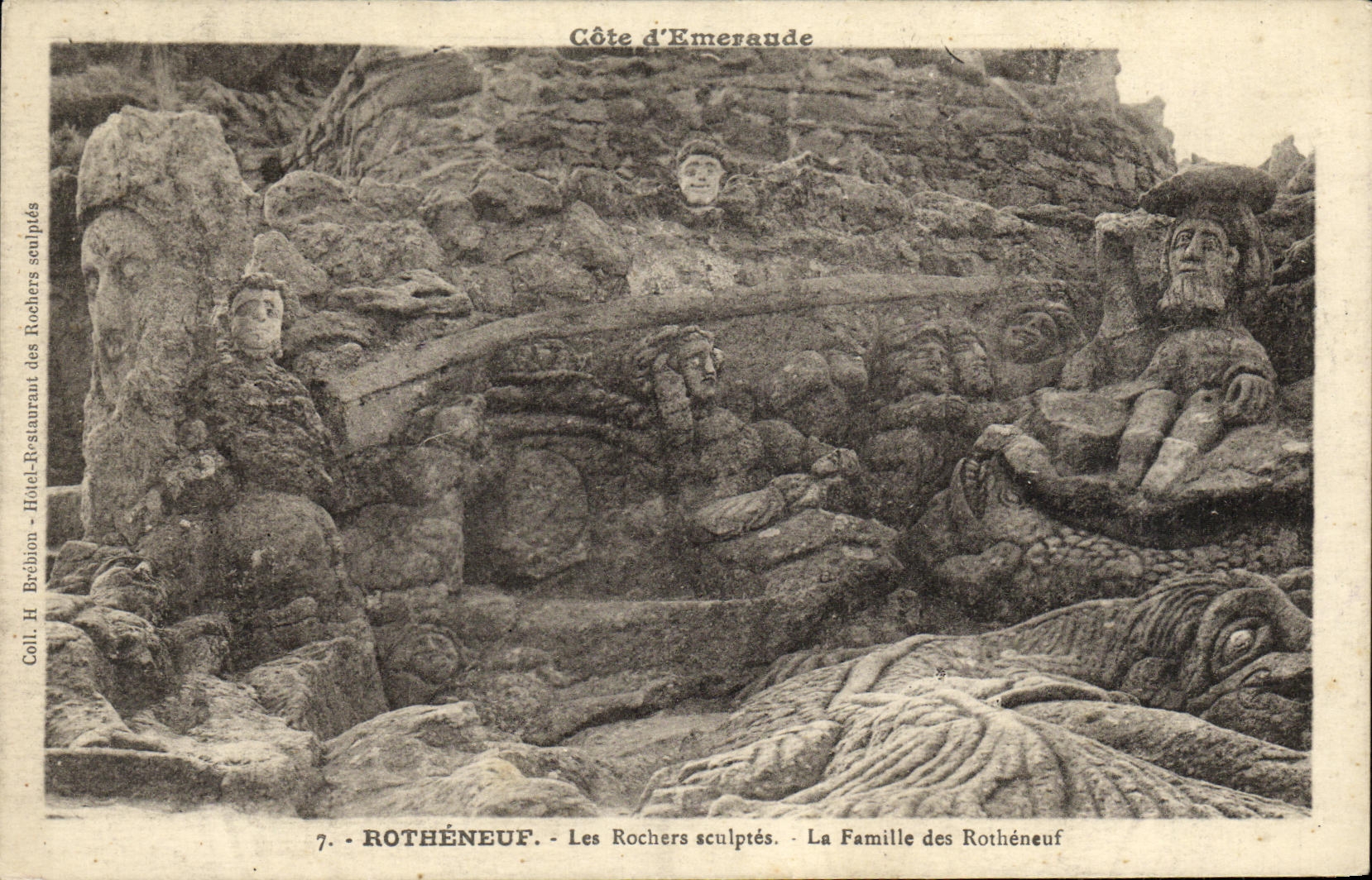 Rothéneuf — Les Rochers sculptés — La Famille des Rothéneuf — Hôtel-Restaurant des Rochers sculptés — Côte d'Émeraude