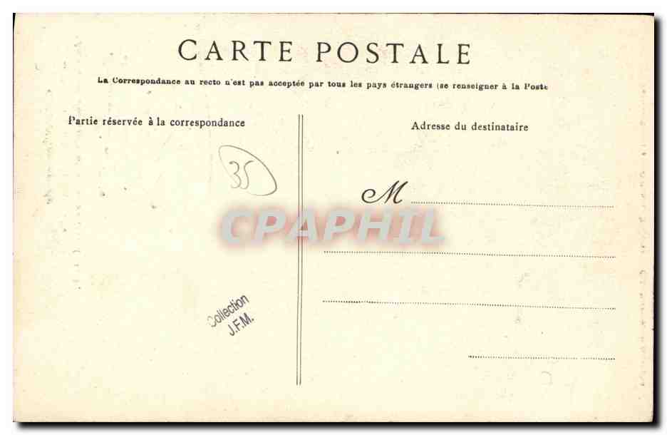 Côte d'Émerande — L'Ermité de Haute Folie, autor de los Rochers Sculptés de Rotheneuf G.F. — Reverso