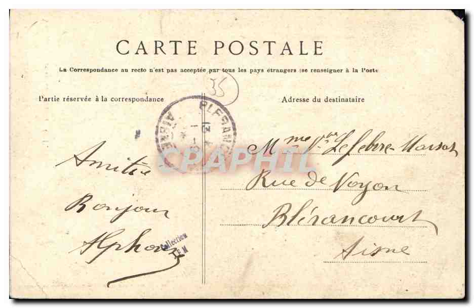 CPA Rotheneuf Vue Prise Maison de L Ermite — Verso