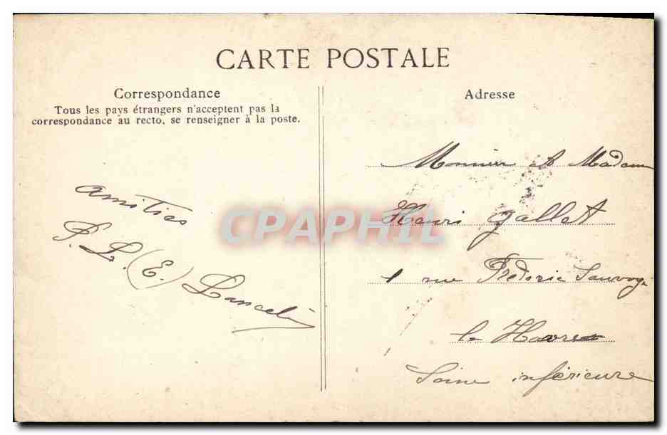 CPA Rotheneuf Un Coin du Havre — Back