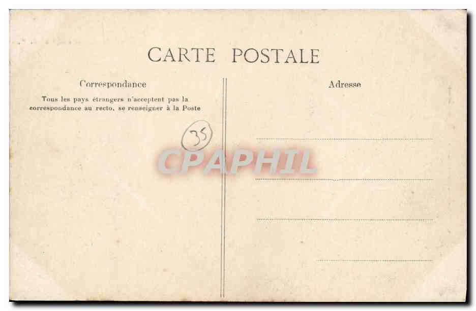CPA Rotheneuf Vue Generale des Rochers Sculptes — Rückseite