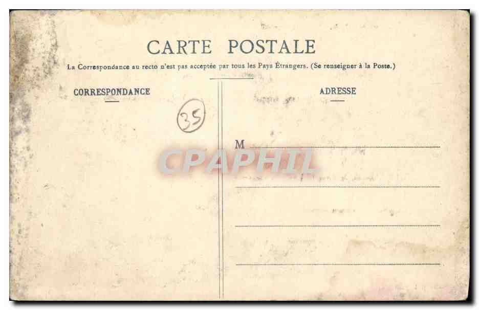 CPA Rotheneuf Les rochers sculptes L ermite au travail  — Rückseite