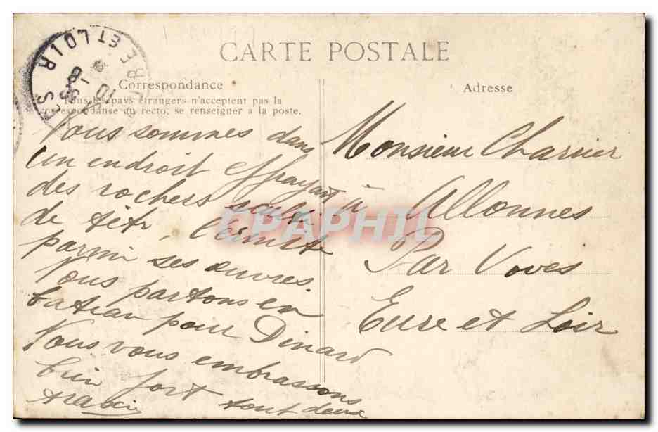 Côte d'Émeraude — ROTHENEUF — L'Ermité parmi ses œuvres — Éditeur : ROTHENEUF — Reverso