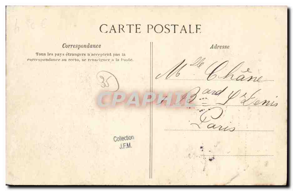 El Ermitaño de la Alta-Folie — Costa de Esmeralda, obra de G.F. — editor G.F. n°2253bis — Reverso