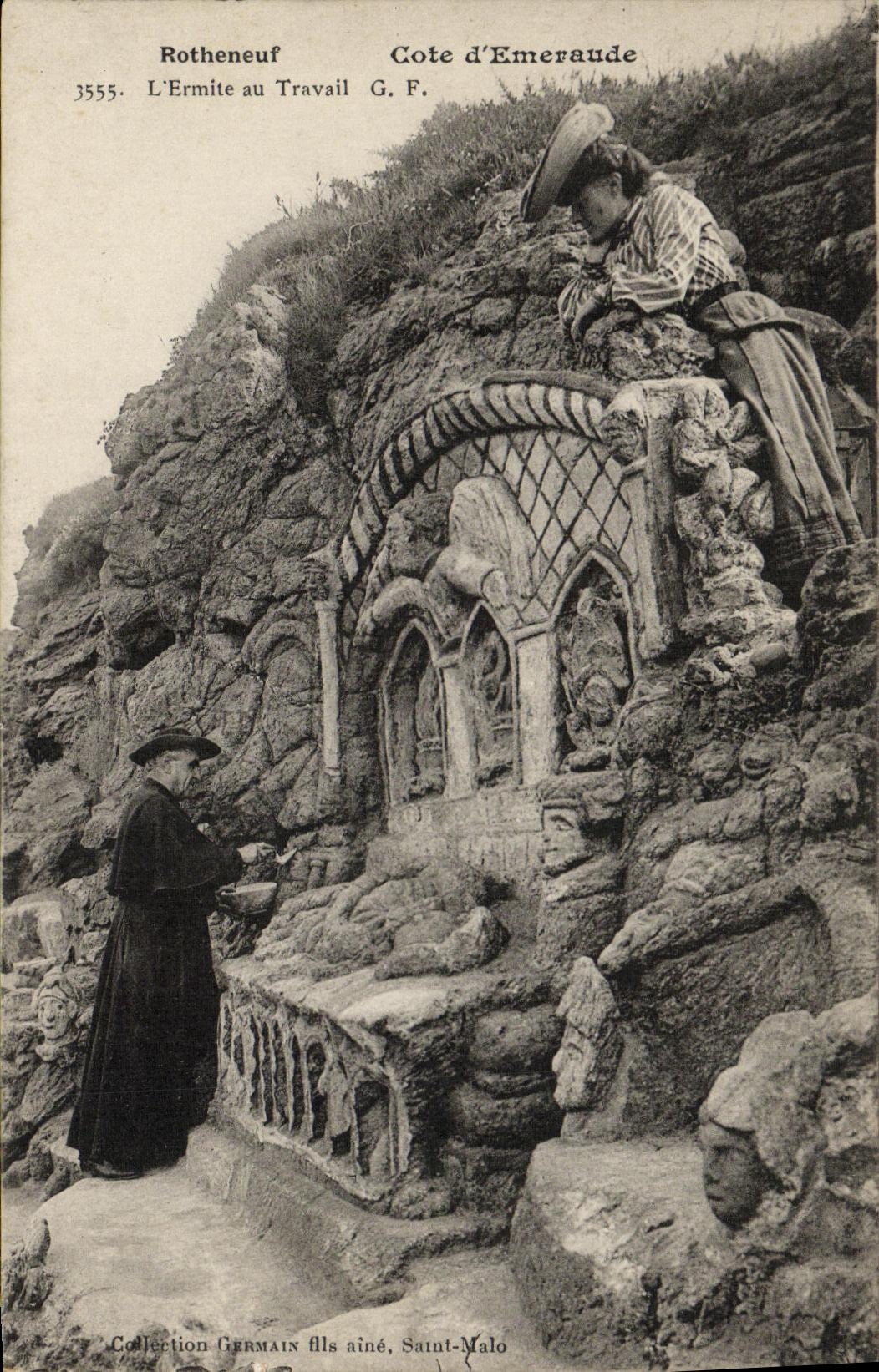 L'Ermitage au Travail — Côte d'Émeraude, Saint-Malo — Collection Germain frères, Saint-Malo