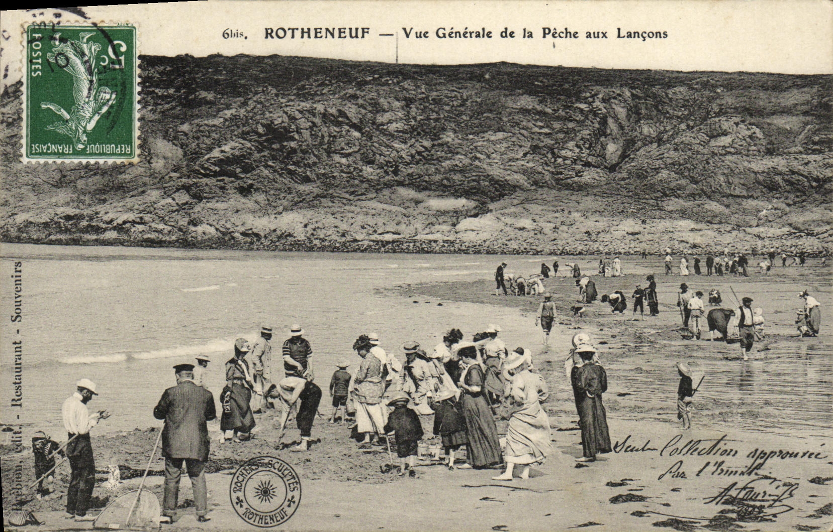 CPA Rotheneuf Vue Generale de la Peche aux Lancons