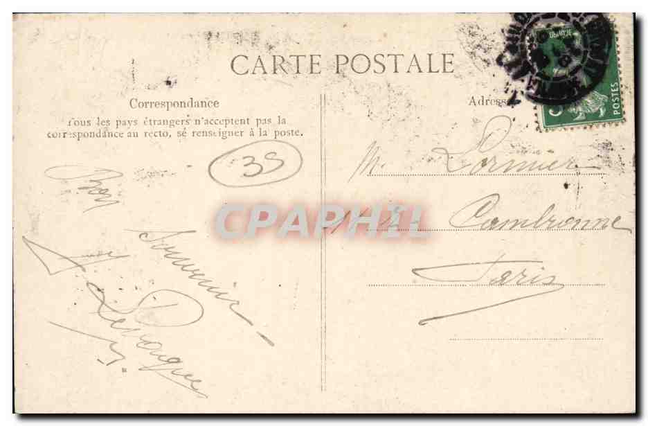 CPA Rotheneuf Rochers Sculptes Les Boers — Back
