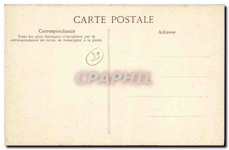 CPA Rotheneuf Rochers Sculptes l ermite le tombeau et l ermite au repos  — Back