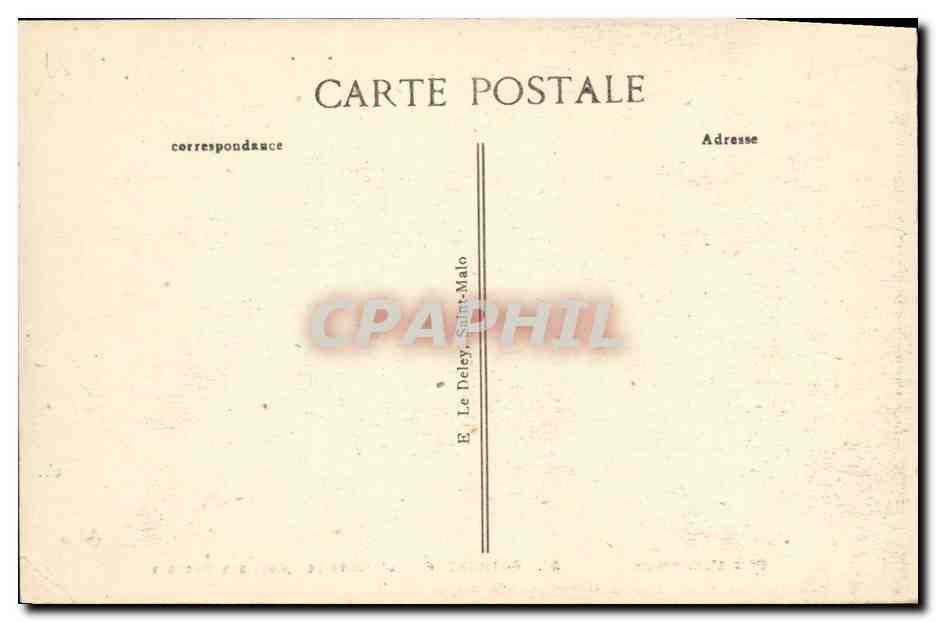 CPA Rotheneuf L Ermite Sculptant les Rochers — Back